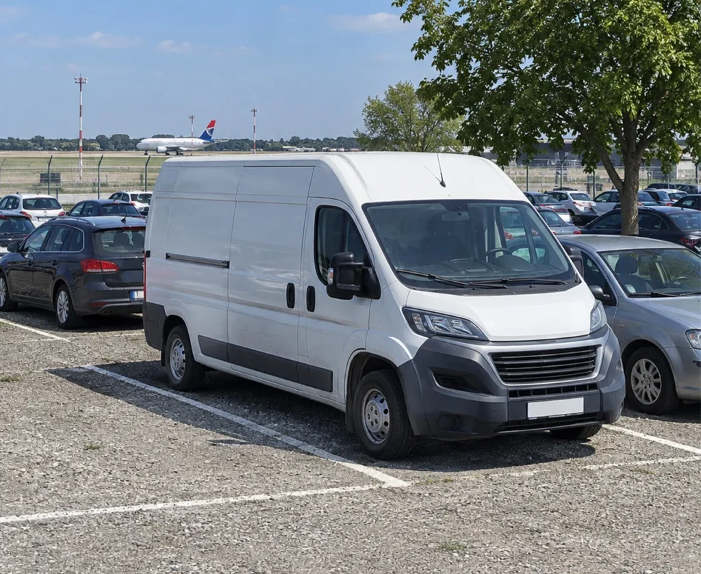 Parking za kombi vozila kod Aerodroma Nikola Tesla u Beogradu